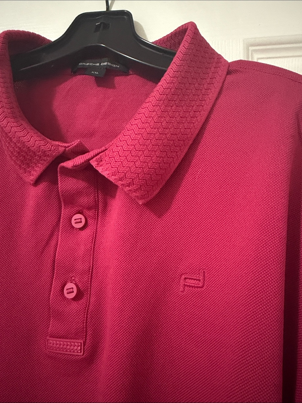 Porsche Design Men's Raspberry Short-Sleeve Polo